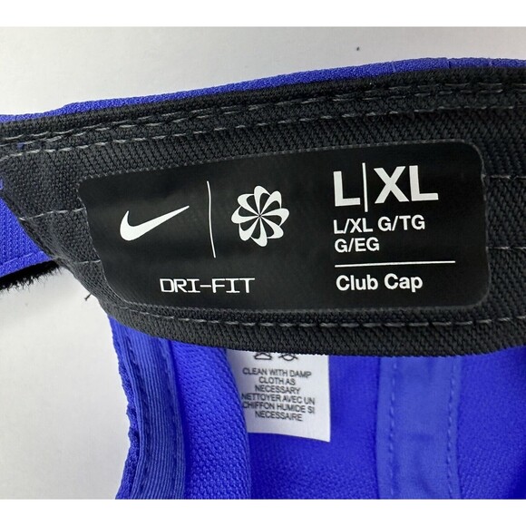 Nike Golf Club Hat Dri Fit Purple/White‎ Swoosh Unisex Flex L/XL Structured Cap - Picture 12 of 14